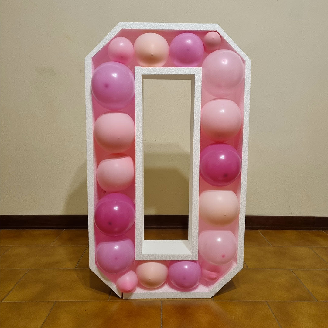 Numero 0 Porta Palloncini Grande