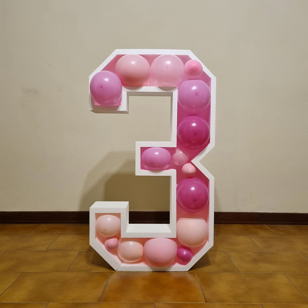 Numero 3 Porta Palloncini Grande