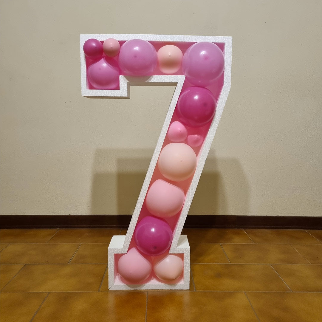Numero 7 Porta Palloncini Grande