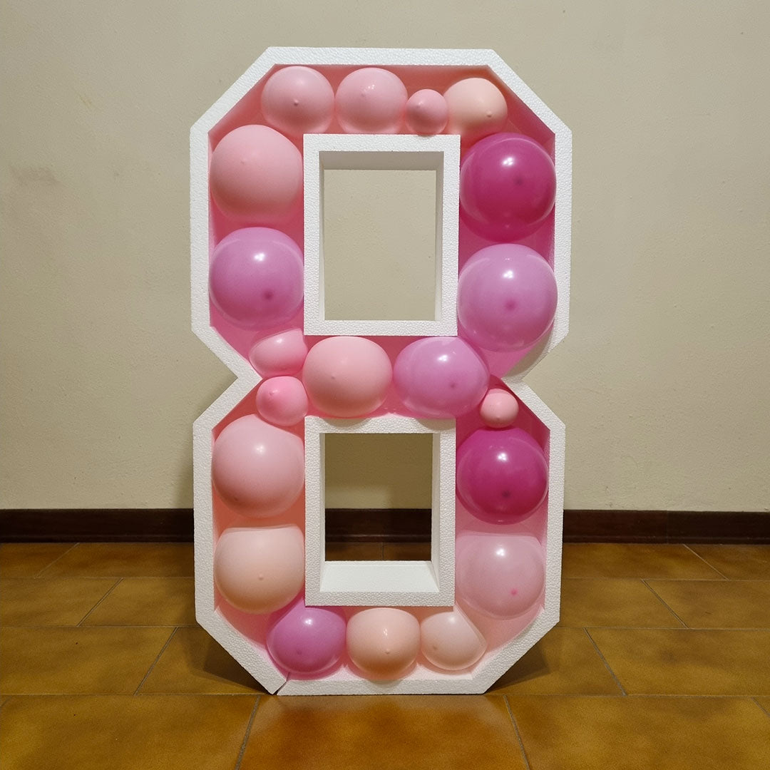 Numero 8 Porta Palloncini Grande