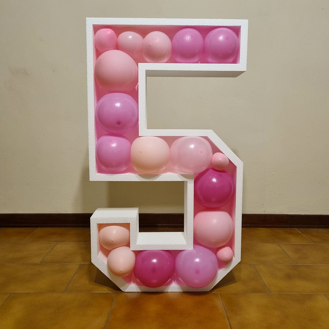 Numero 5 Porta Palloncini Grande