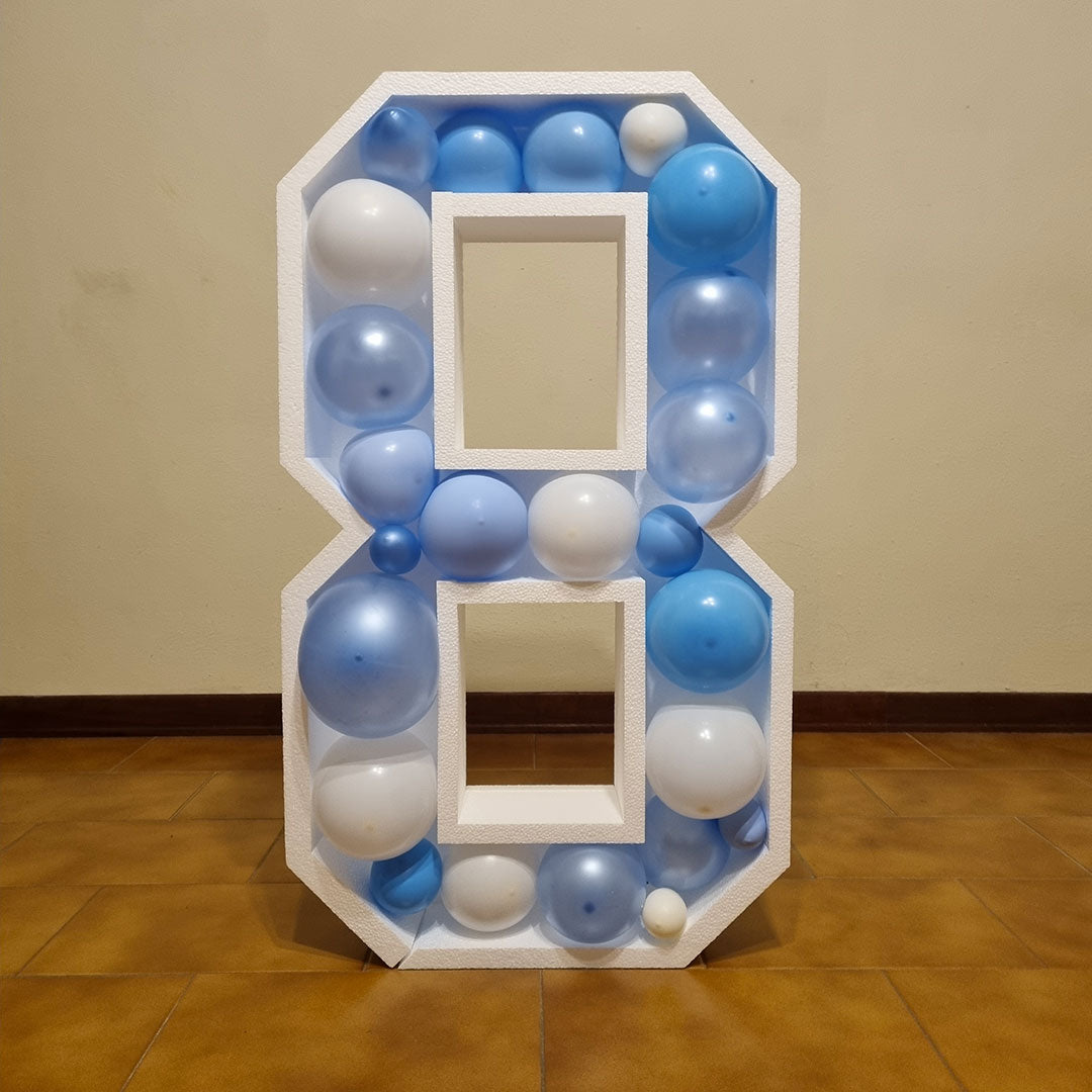 Numero 8 Porta Palloncini Grande