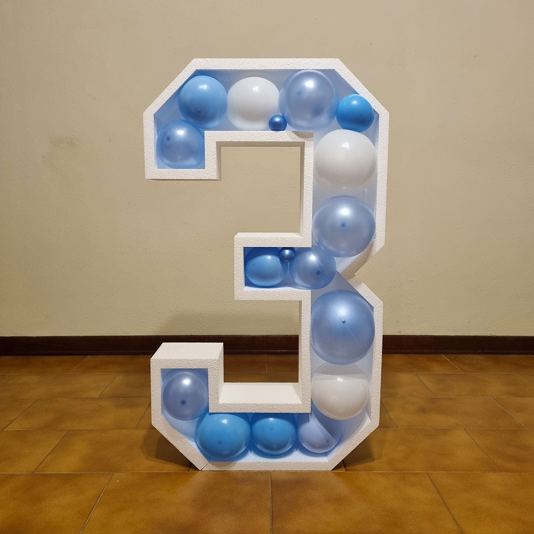 Numero 3 Porta Palloncini Grande