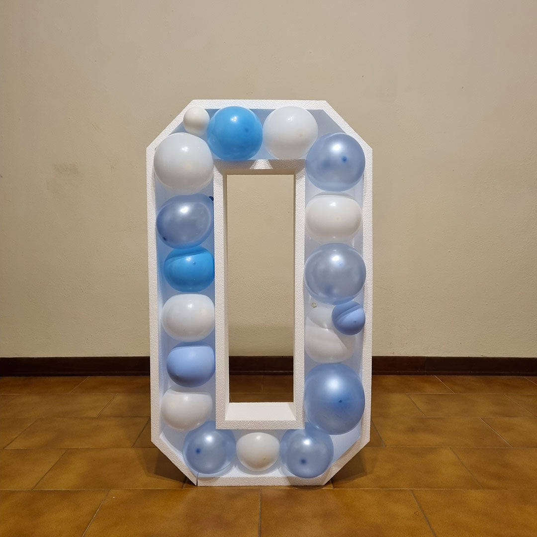 Numero 0 Porta Palloncini Grande