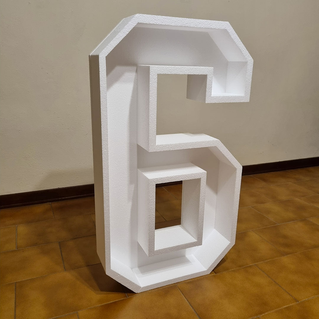 Numero 6 Porta Palloncini Grande