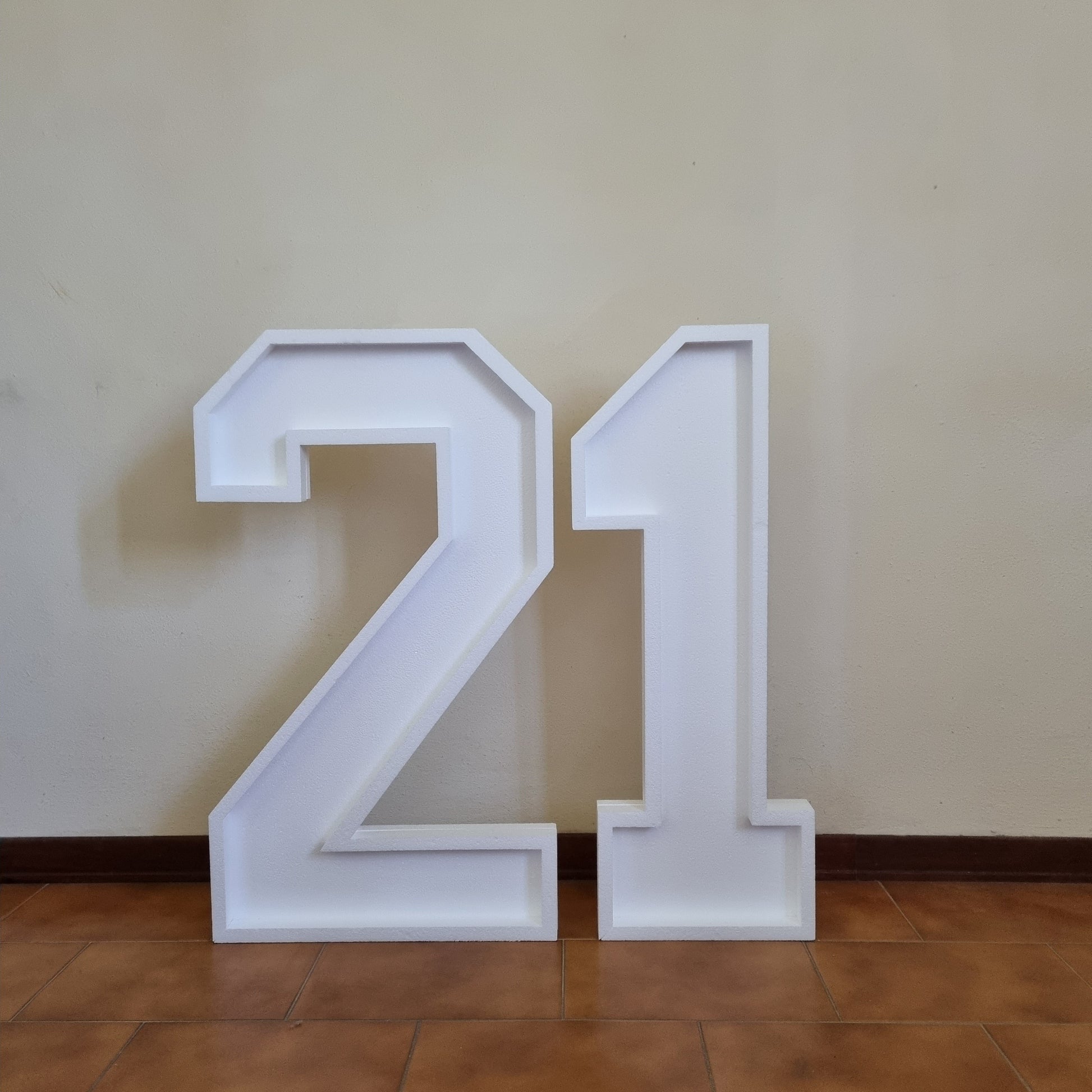 Numero 21 Polistirolo