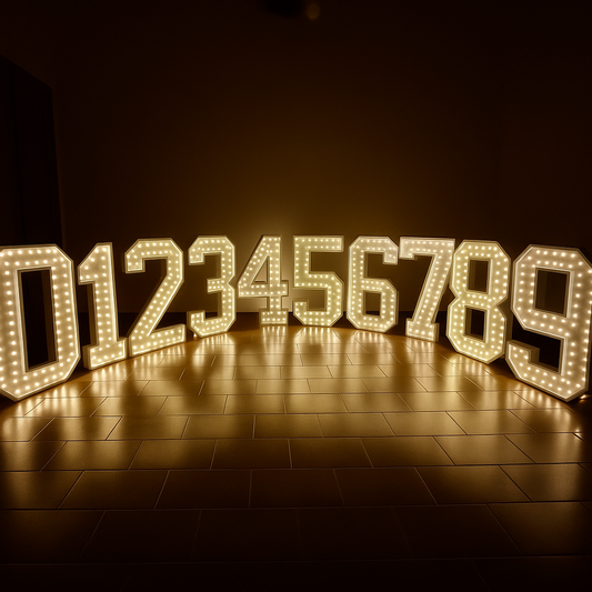 Scegli il tuo Numero SUPER Luminoso Grande Alto 80cm