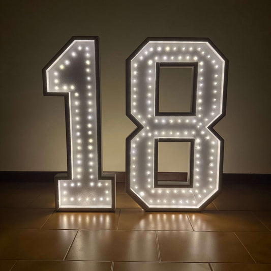 Scegli il tuo Numero SUPER Luminoso Grande Alto 80cm