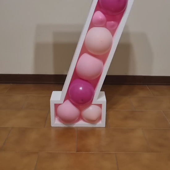 Numero 7 Porta Palloncini Grande