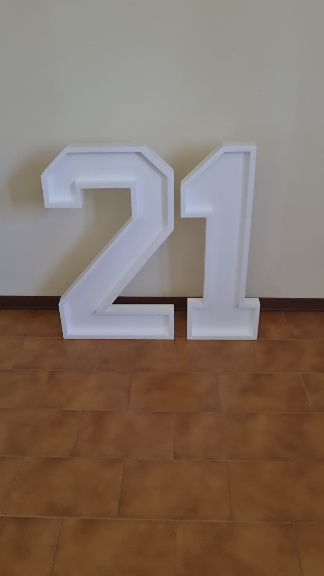 Numero 21 Polistirolo