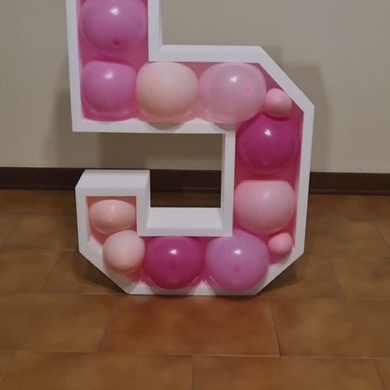 Numero 5 Porta Palloncini Grande
