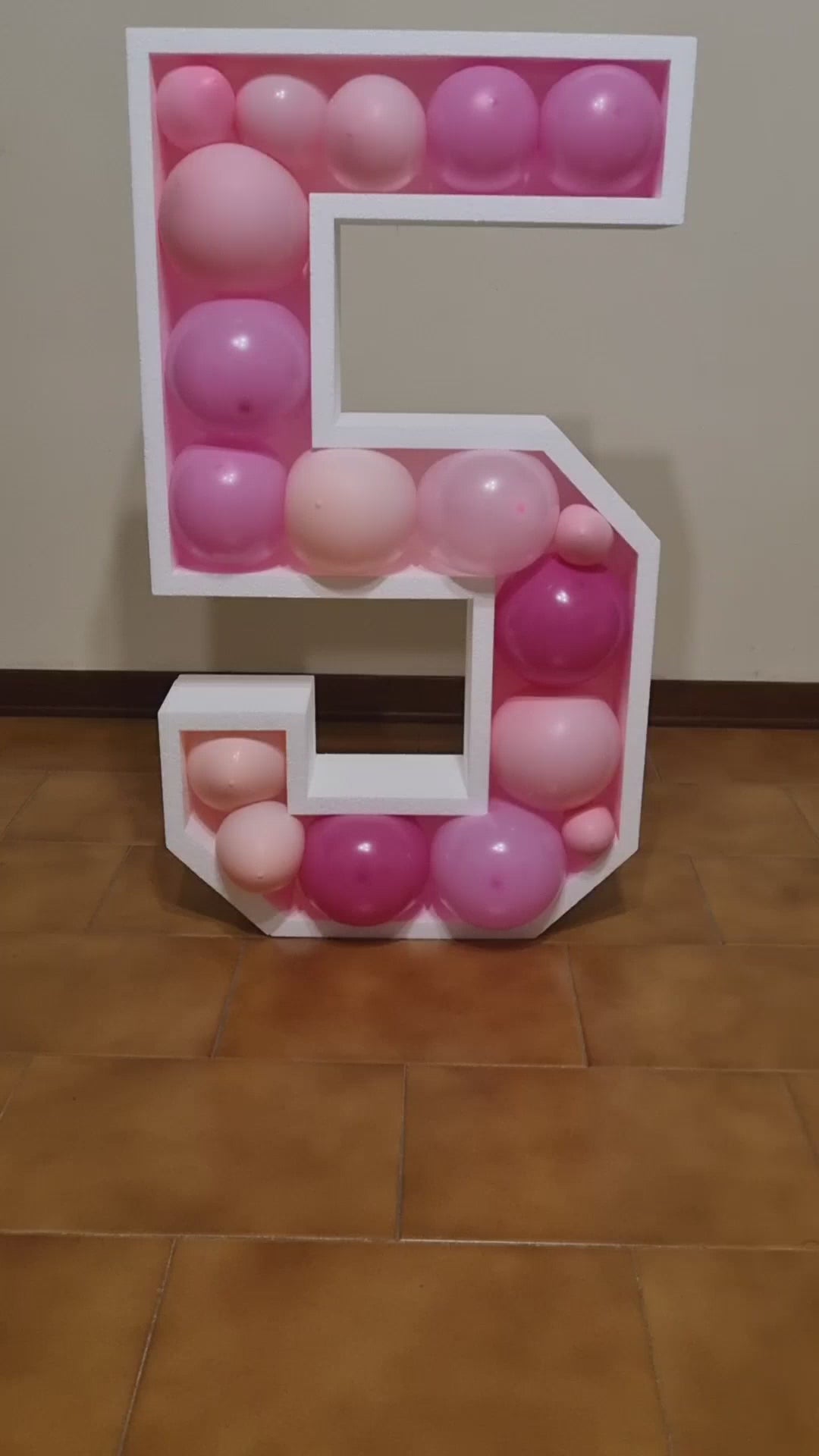 Numero 5 Porta Palloncini Grande