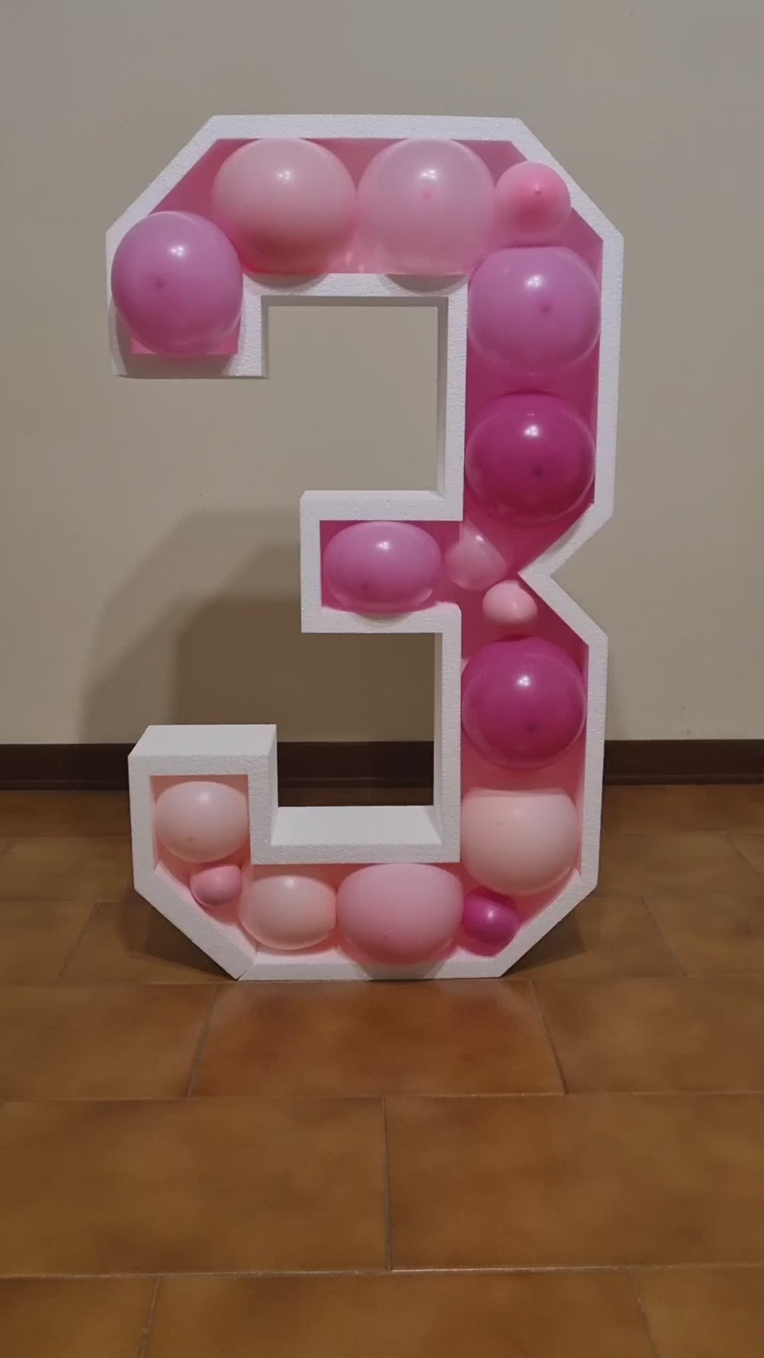 Numero 3 Porta Palloncini Grande