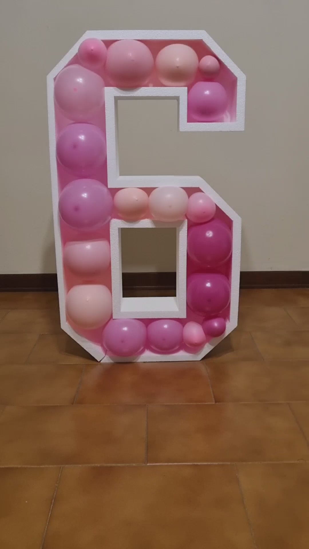 Numero 6 Porta Palloncini Grande