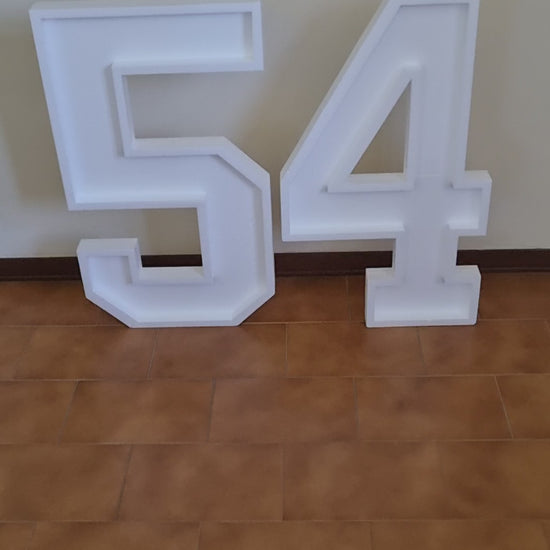 Numero 54 Polistirolo