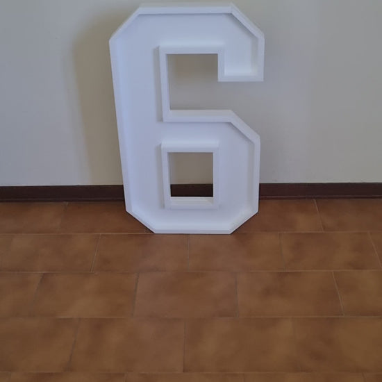 Numero 6 Polistirolo