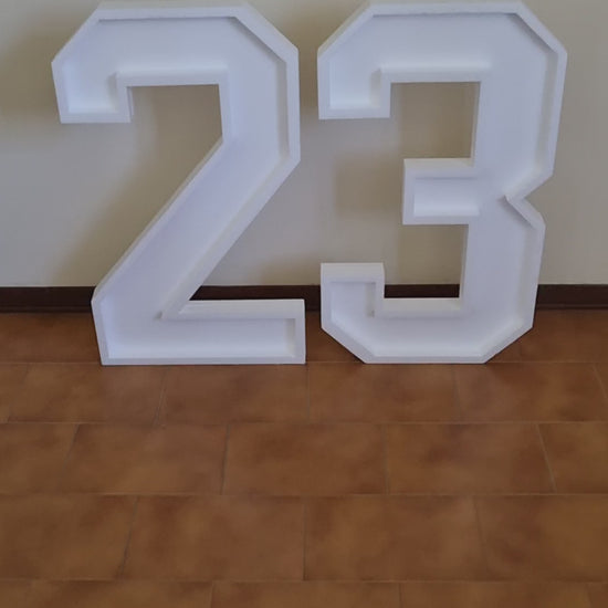 Numero 23 Polistirolo