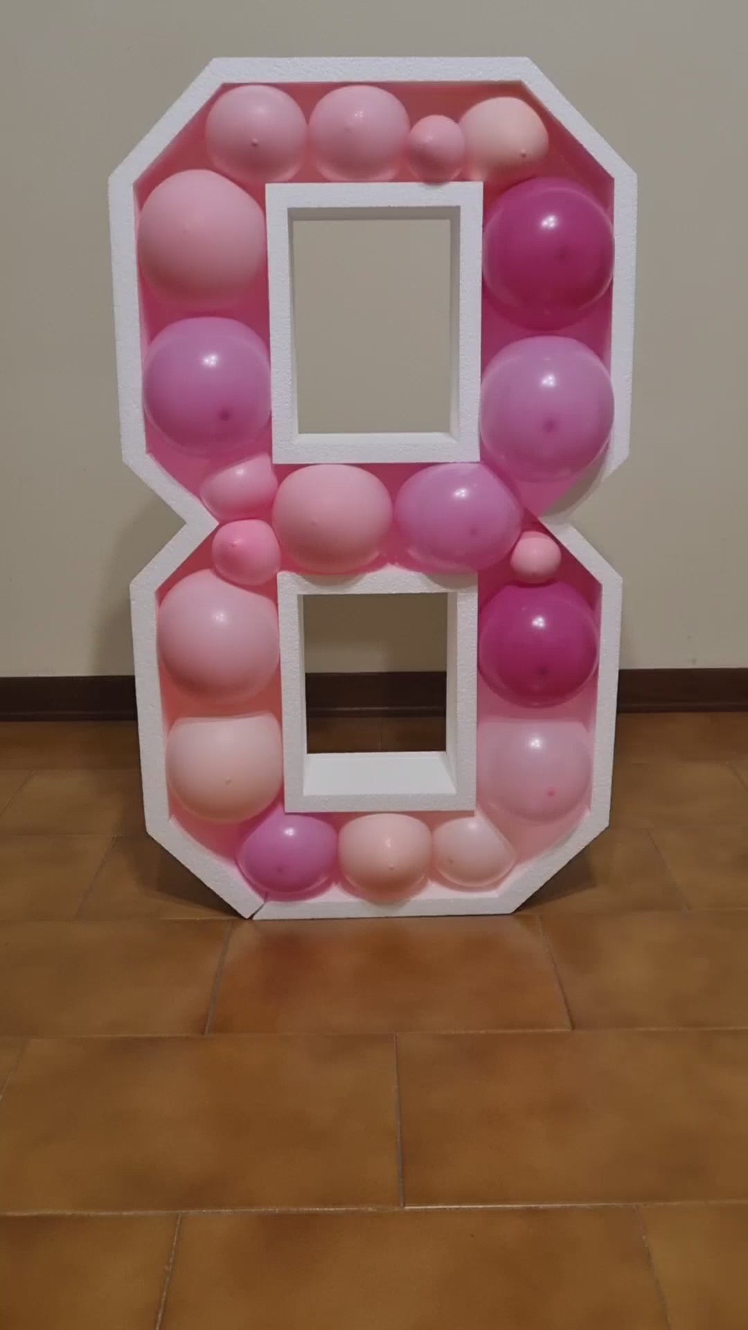 Numero 8 Porta Palloncini Grande