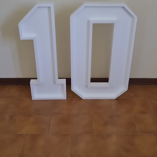 Numero 10 Polistirolo