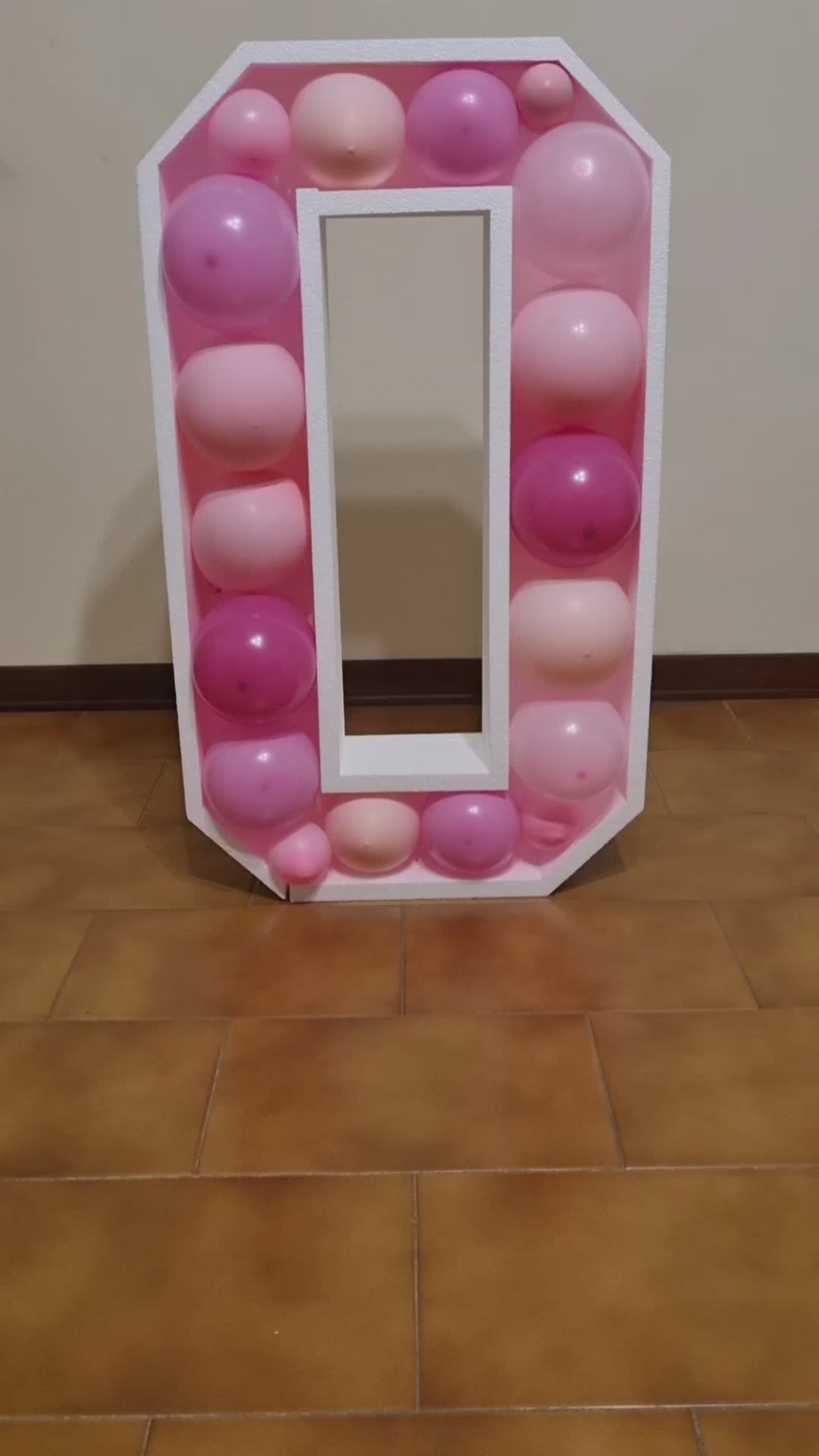 Numero 0 Porta Palloncini Grande