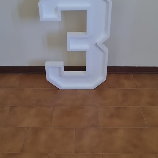 Numero 3 Polistirolo